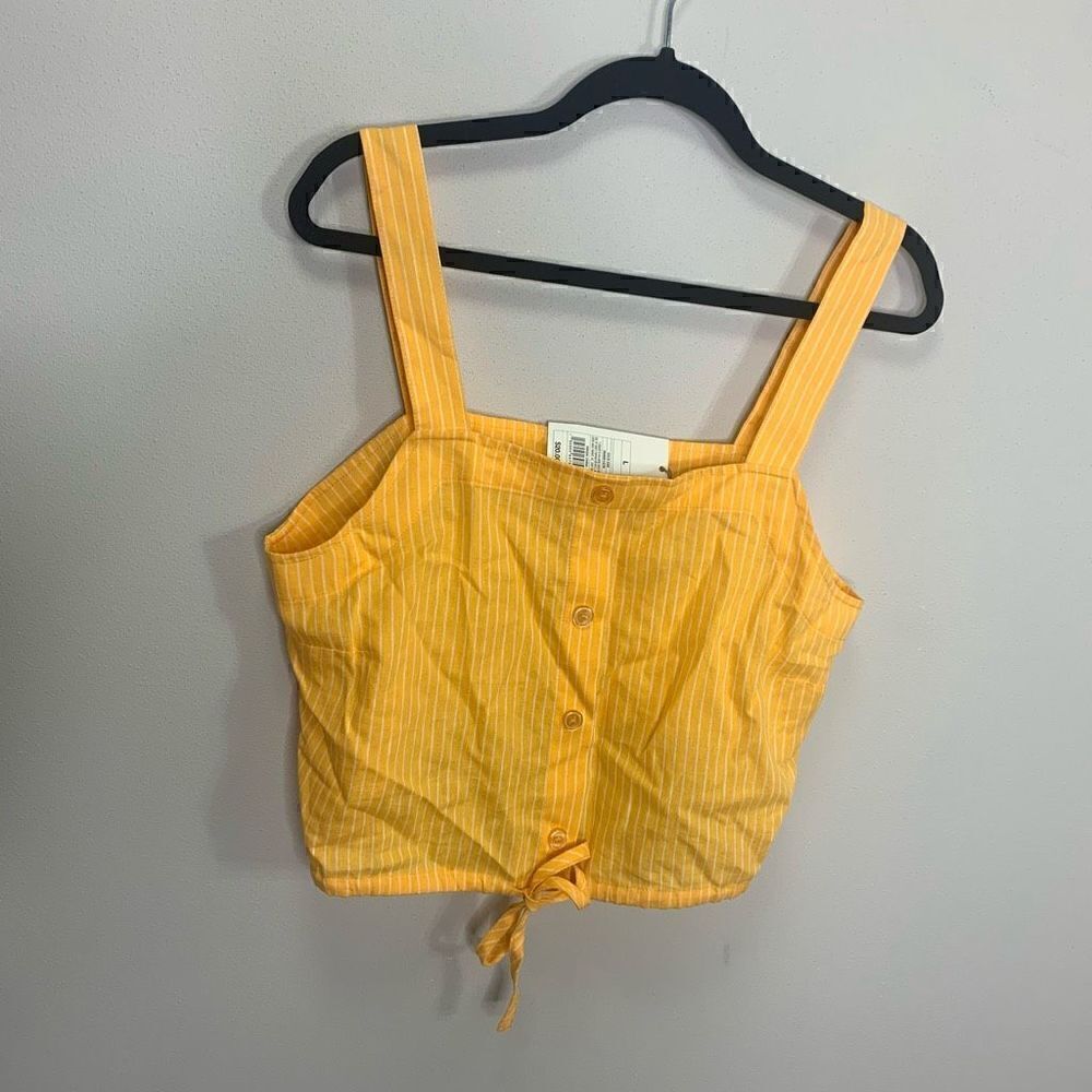 A new day large orange white crop top NWT (J1) - Picture 4 of 7